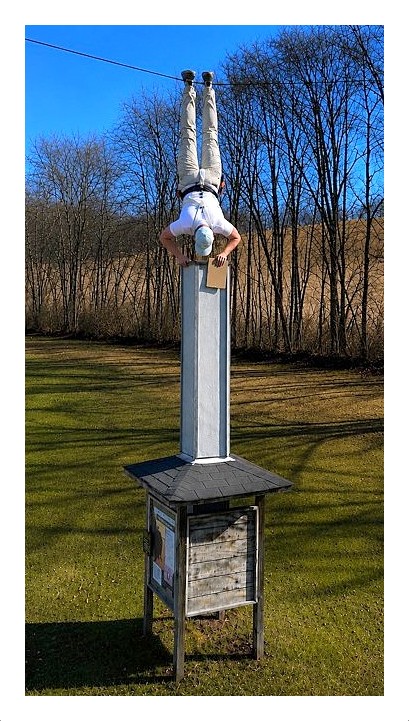 Brian Inspecting Chimney Swift Tower